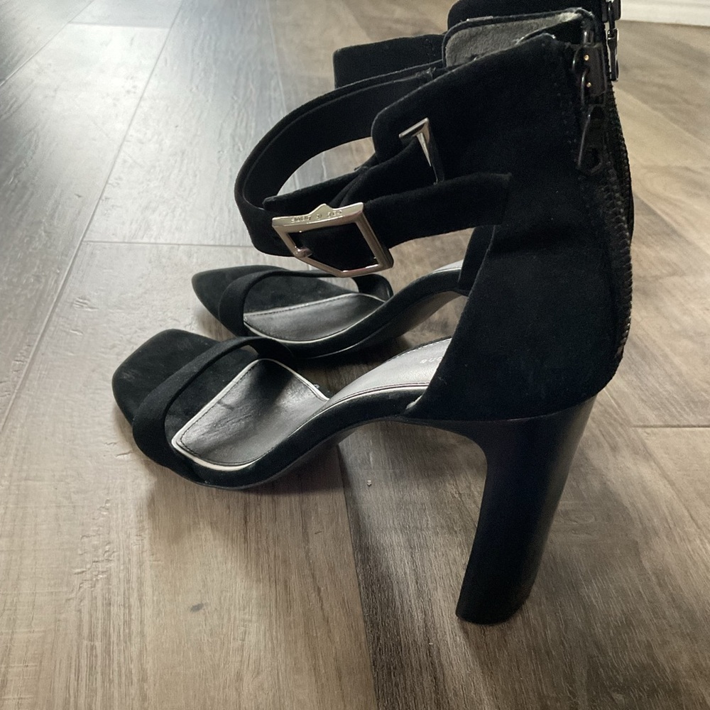 Rag & Bone Ellis Sandal High Heel Black Suede Size 39 9 - Picture 3 of 8